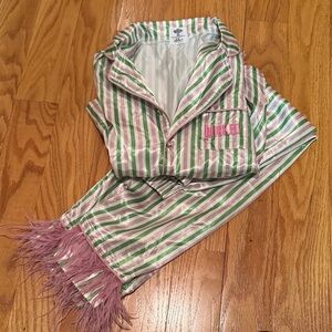 Lola and The Boys GLINDA STRIPE SILKY SET